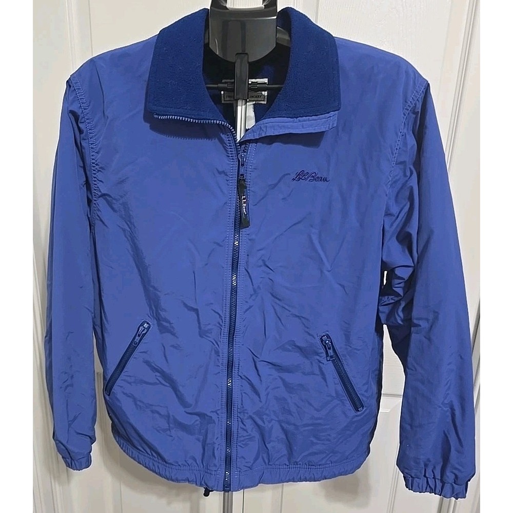Vintage‎ LL Bean Three Season Women's Fleece-Lined Jacket Blue